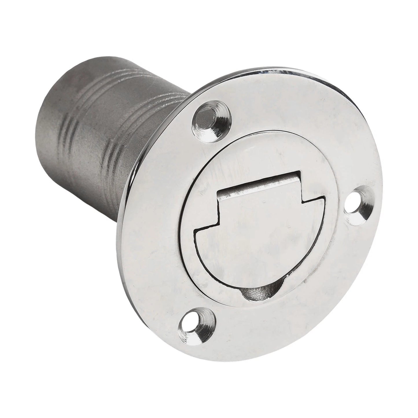 Polished Keyless Fuel Tank Cap in Stainless Steel for Boats 12 Inches