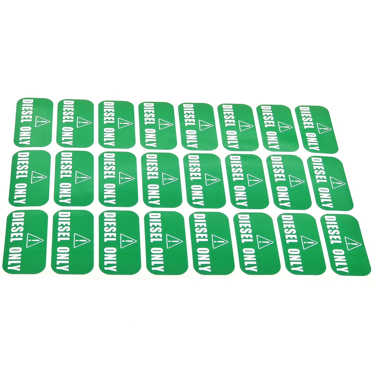 DIESEL ONLY Vinyl Stickers - Decals - Labels for Safety Truck Oil Gas 24PCS