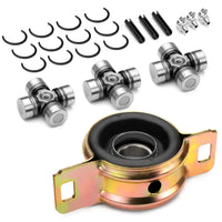 Front Rear Prop Shaft Bearing Carrier & U-joint Kit for Polaris RZR 900 XP 4