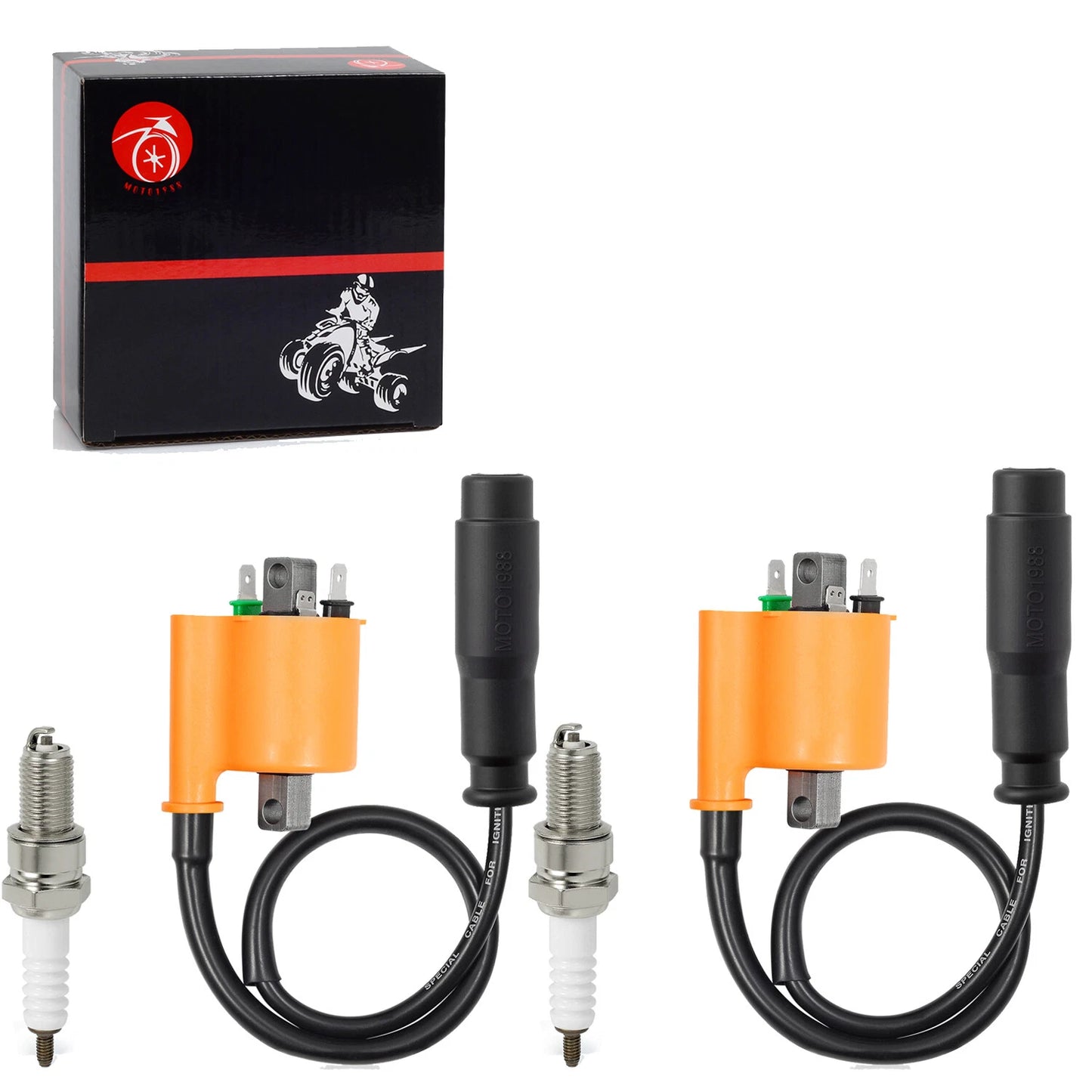 2X Ignition Coil & Cap for Kawasaki Teryx 750 KRF750 (2009-2013)