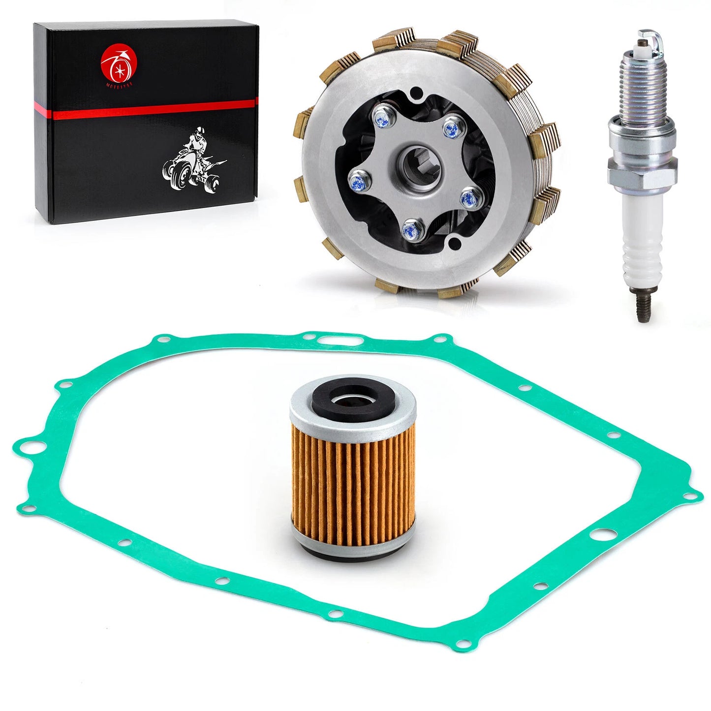 Heavy Duty Clutch Assembly Kit w/ Gasket for YAMAHA YFM350 Raptor 350 (2004-2013)