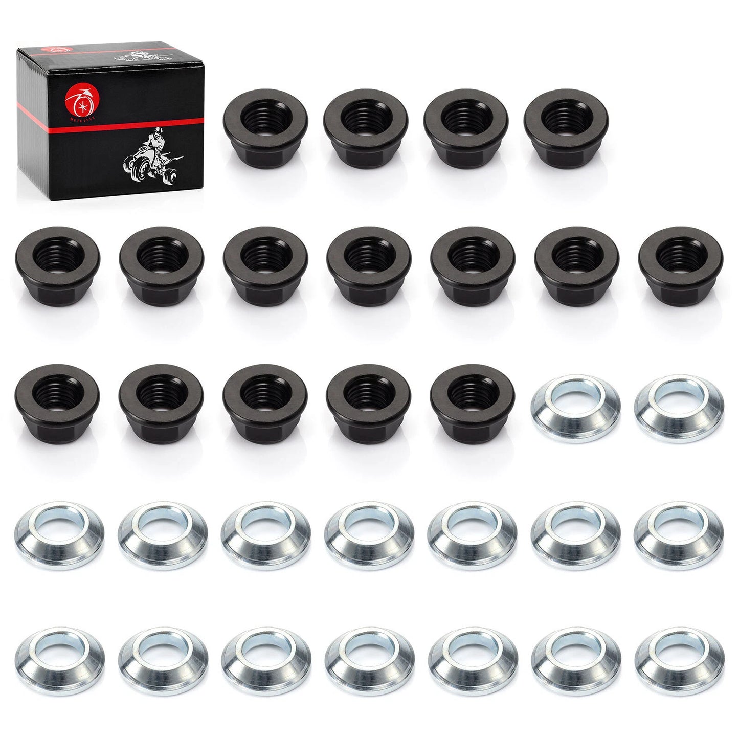 Wheel Lug Nuts Washers Kit for Yamaha Banshee 350