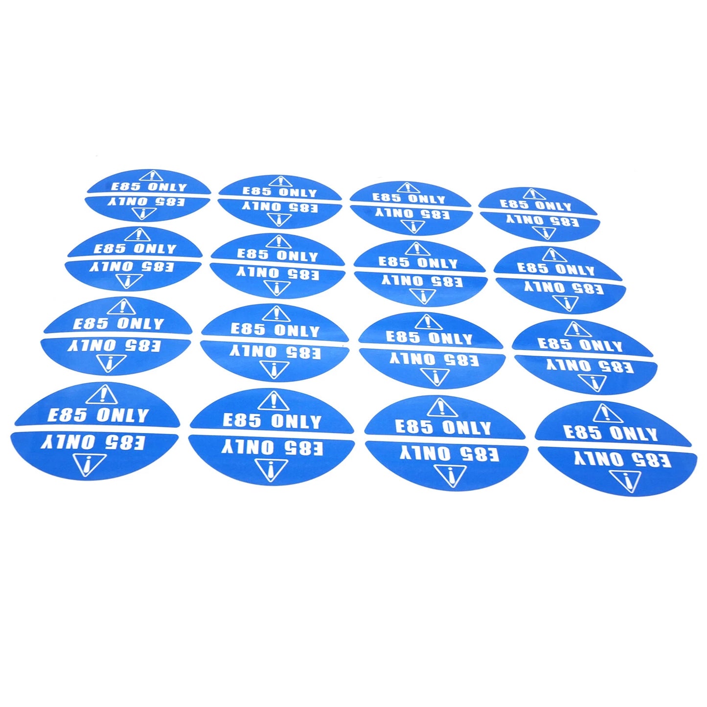 E85 Stickers Gasoline Fuel Tank Decal for Gas Gasoline 16 pcs 0.82'' x 2.17''
