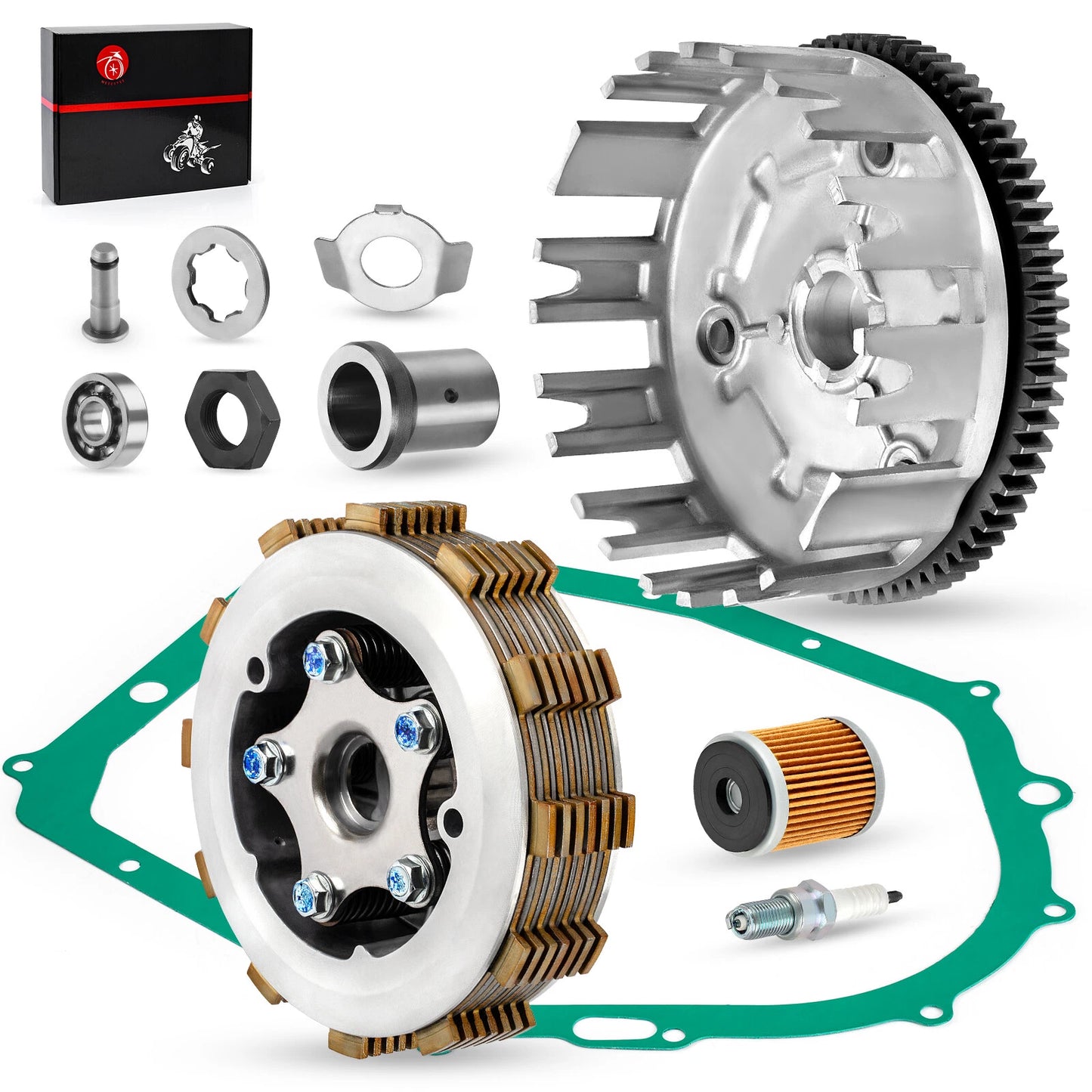 Clutch Kit Assembly w/ Gasket for Yamaha Raptor 350 (2004-2013)