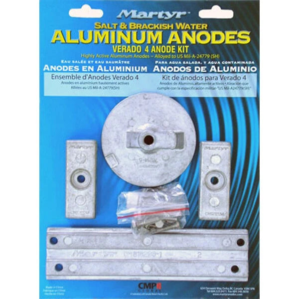 Anode Alloy Kit for Mercury Verado 4 Cylinder (2001-2023)
