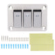 Automotive Multiroad Switch Panel Boatshaped Brushed Aluminum Blue Backlight