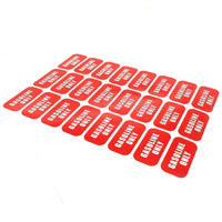 1"x 2" Gasoline Only Sticker Vinyl Fuel Warning Decal for Gas Can (24pcs)