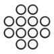 Lower Gearcase Drain Gasket for Mercury MerCruiser 12pc