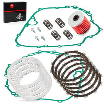 compare product Clutch Friction Plates w/Gasket Kit for Kawasaki Bayou 300 KLF300C 1989-2005