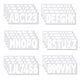 4 Sets Marine Boat White Sticker Decal A-Z Letters & 0-9 Numbers