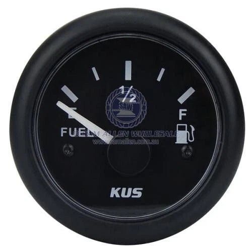 Fuel Level Gauge KUS® 240-33 OHMS 12/24V for Various Models 52mm Cut Out