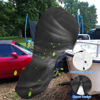 6-20HP Outboard Motor Engine Cover for Universal Boat Trailers - Black