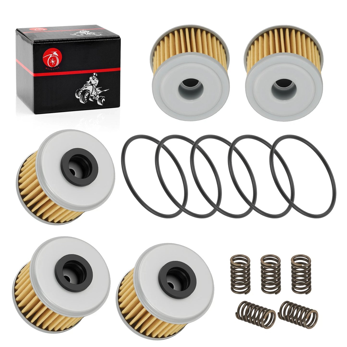 Oil Filter for Honda CRF150R/CRF150RB/CRF250R/CRF250X w/ O-Ring Spring