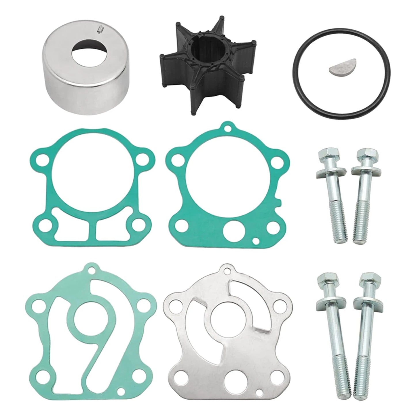 Water Pump Impeller Repair Kit for Yamaha Outboard 2-Stroke 40-60HP
