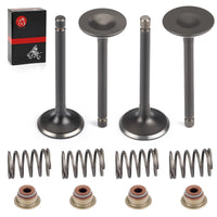 Intake & Exhaust Valve w/ Seals for EZGO Gas 4-Stroke 295/350cc (96-Up)
