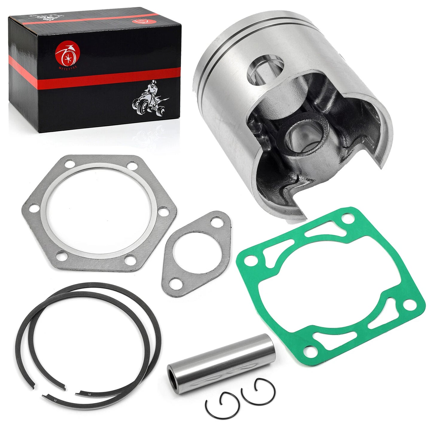 Piston Ring & Gasket Kit for EZGO 2-Cycle Gas Golf Cart 1976-1988 Standard Bore
