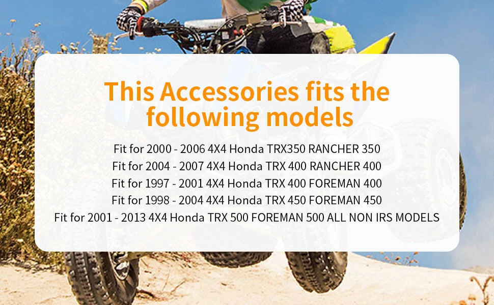 Left Rear Axle Wheel Bearing & Seal for Honda Foreman 400/450/500/520 (1995-2023)