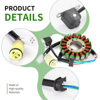 Stator Generator w/ Starter Solenoid Relay for Yamaha Bear Tracker 250 2001-2004