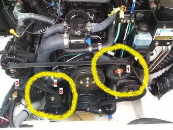 compare product Marine Serpentine Belt Pulley for MerCruiser 5.7/5.8/8.1L