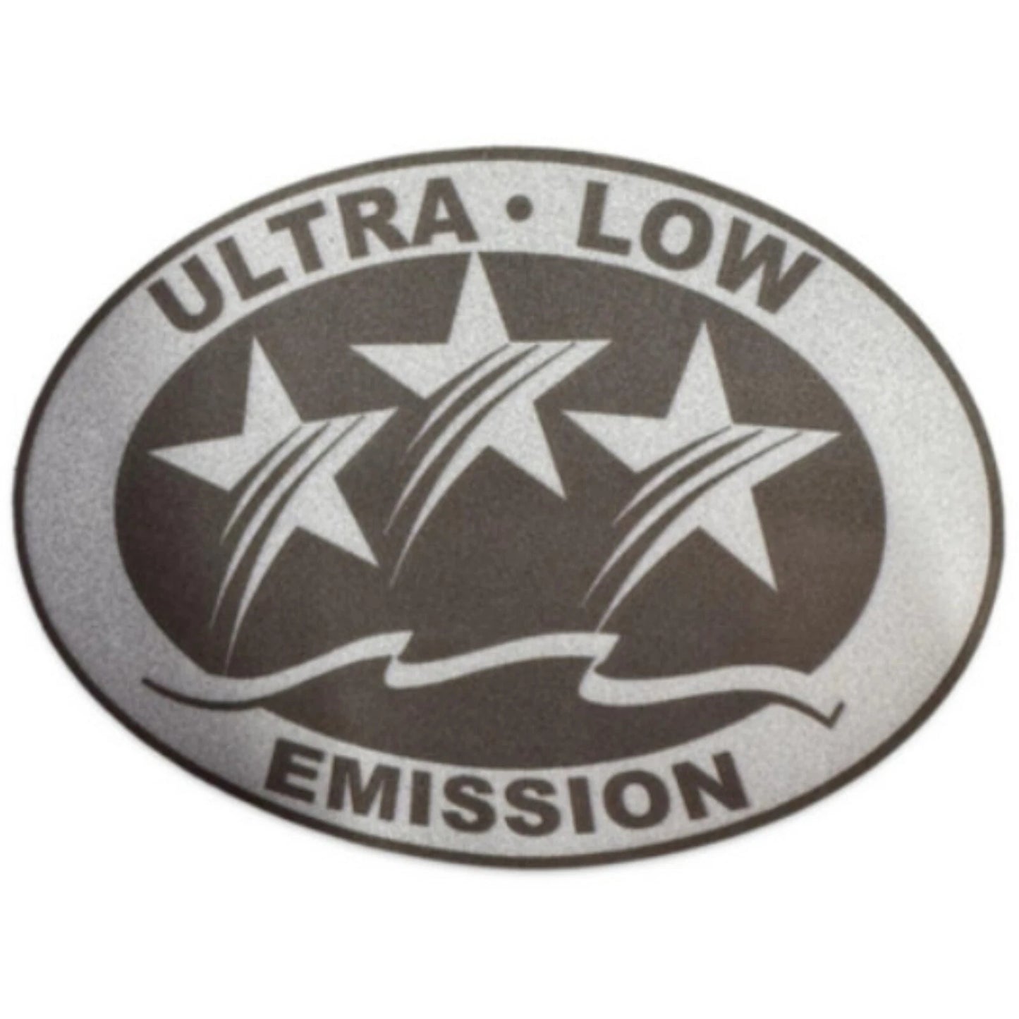 Ultra Low Emission Outboard Graphic Sticker for California DOT - Light Gray X2