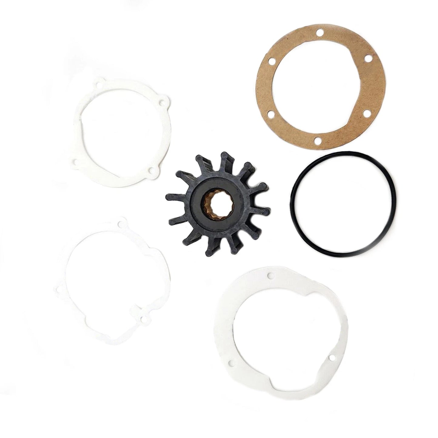 Raw Sea Water Pump Impeller Repair Kit for Jabsco/Sierra 40-60HP