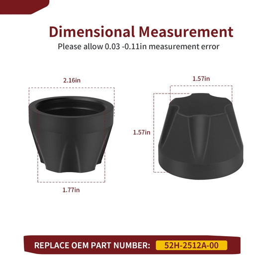 2 Pack Wheel Hub Cap for Yamaha Moto-4/Kodiak/Big Bear/Wolverine