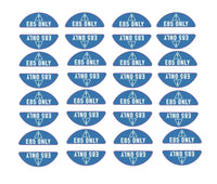 E85 Only Decal Round Sticker for Gas/Diesel Fuel Warning Label