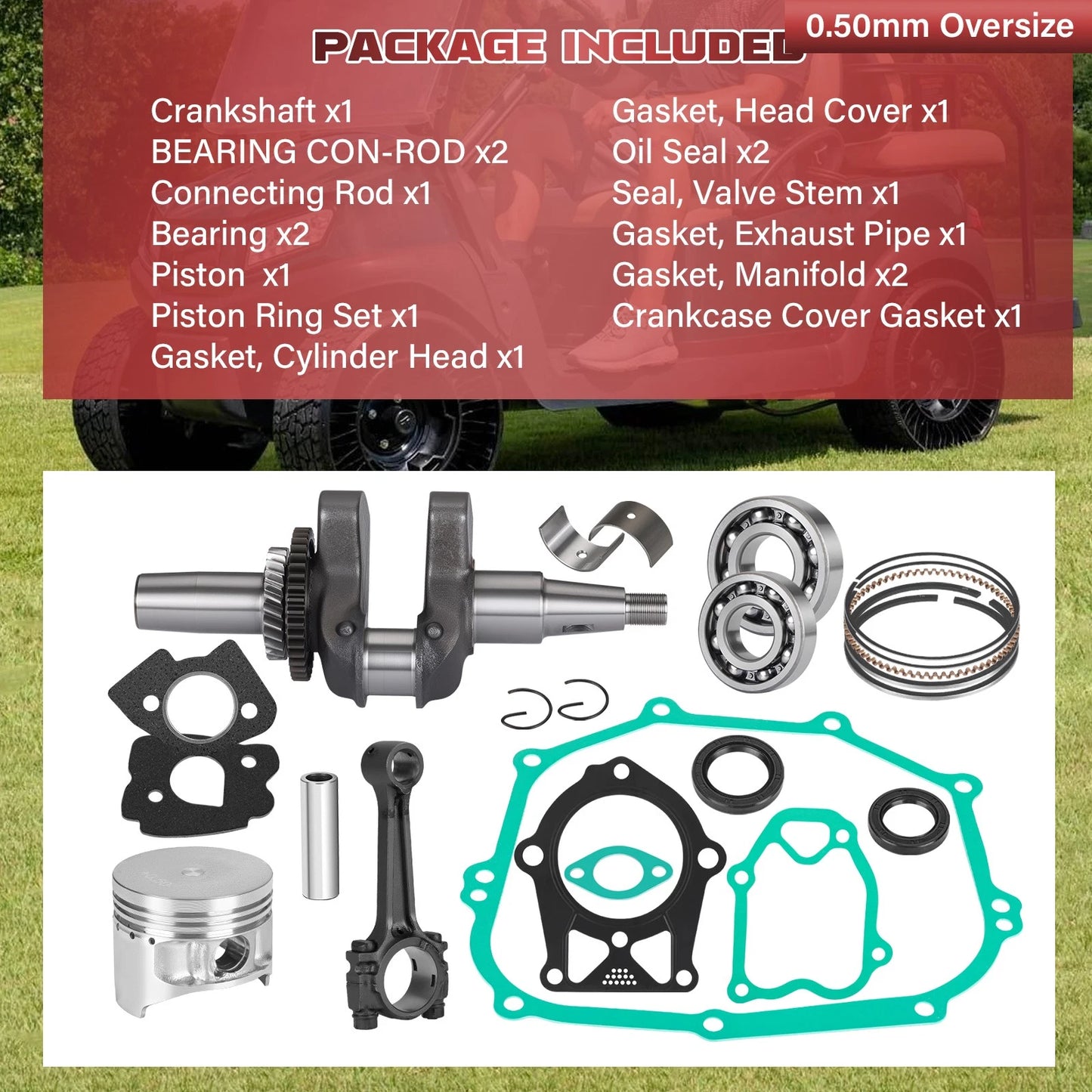Piston Gasket Kit for YAMAHA G5-A 1990-1995