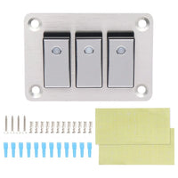 Boat Switch Panel 16A Brushed Aluminum for Yachts