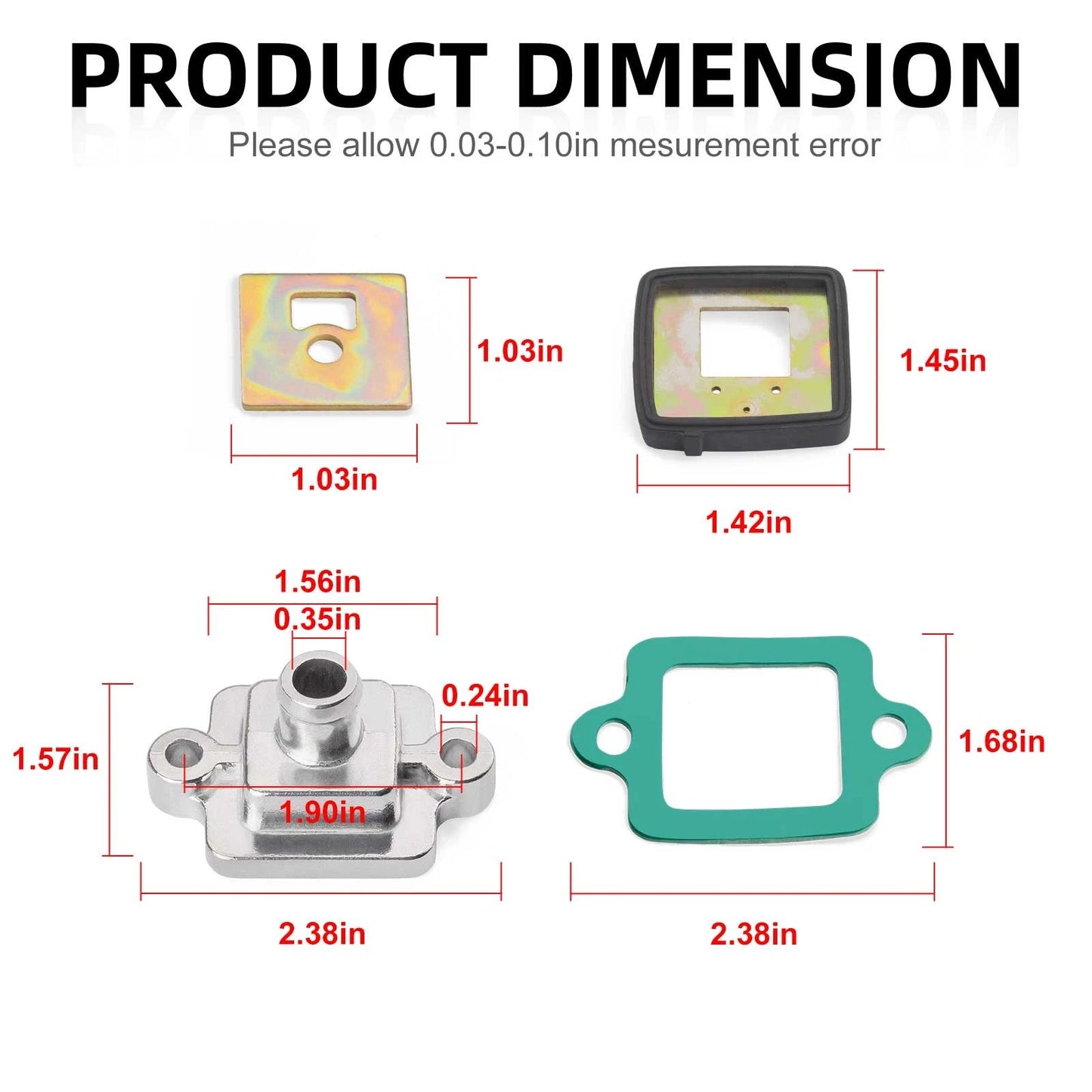 Air Breather Mach Cover Reed Valve Gasket Kit for Polaris Sportsman 700/800 (2005)