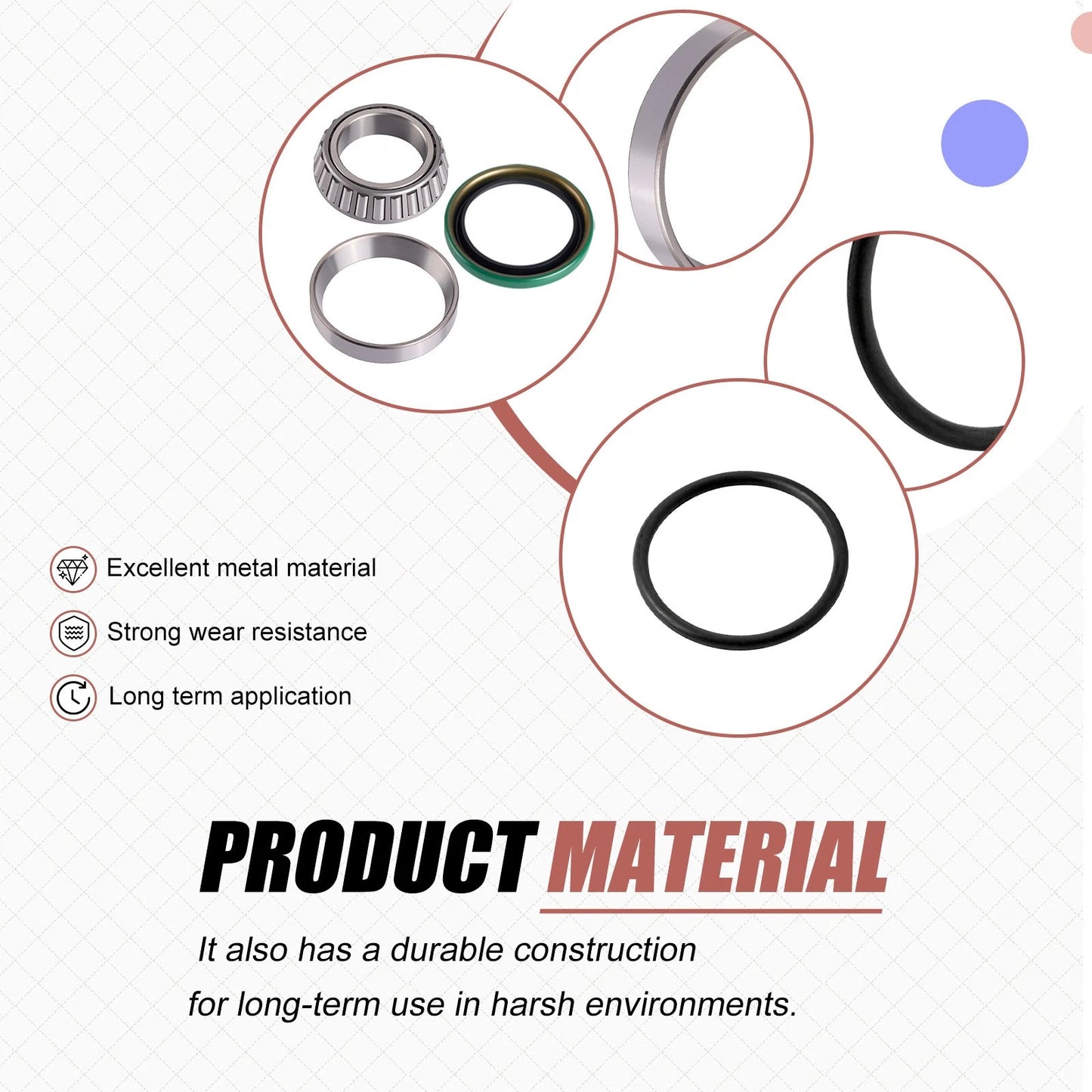 Rear Hub Bearing Seal Repair Kit for Polaris Trail Blazer 330/400 (2003-2013)