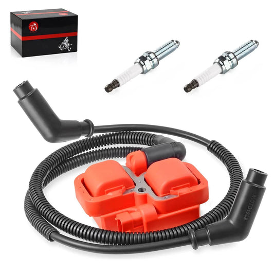 Ignition Coil & Spark Plug w/Wire Cap for Can-Am Maverick Max 1000/1000R 2013-18