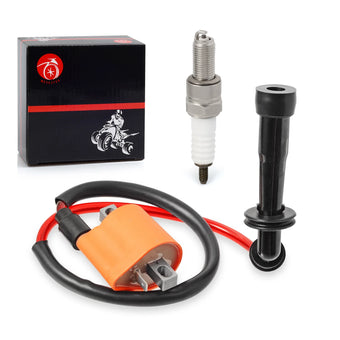 compare product Ignition Coil & Spark Plug + Cap Cover for Suzuki Quadsport Z400/LTZ400