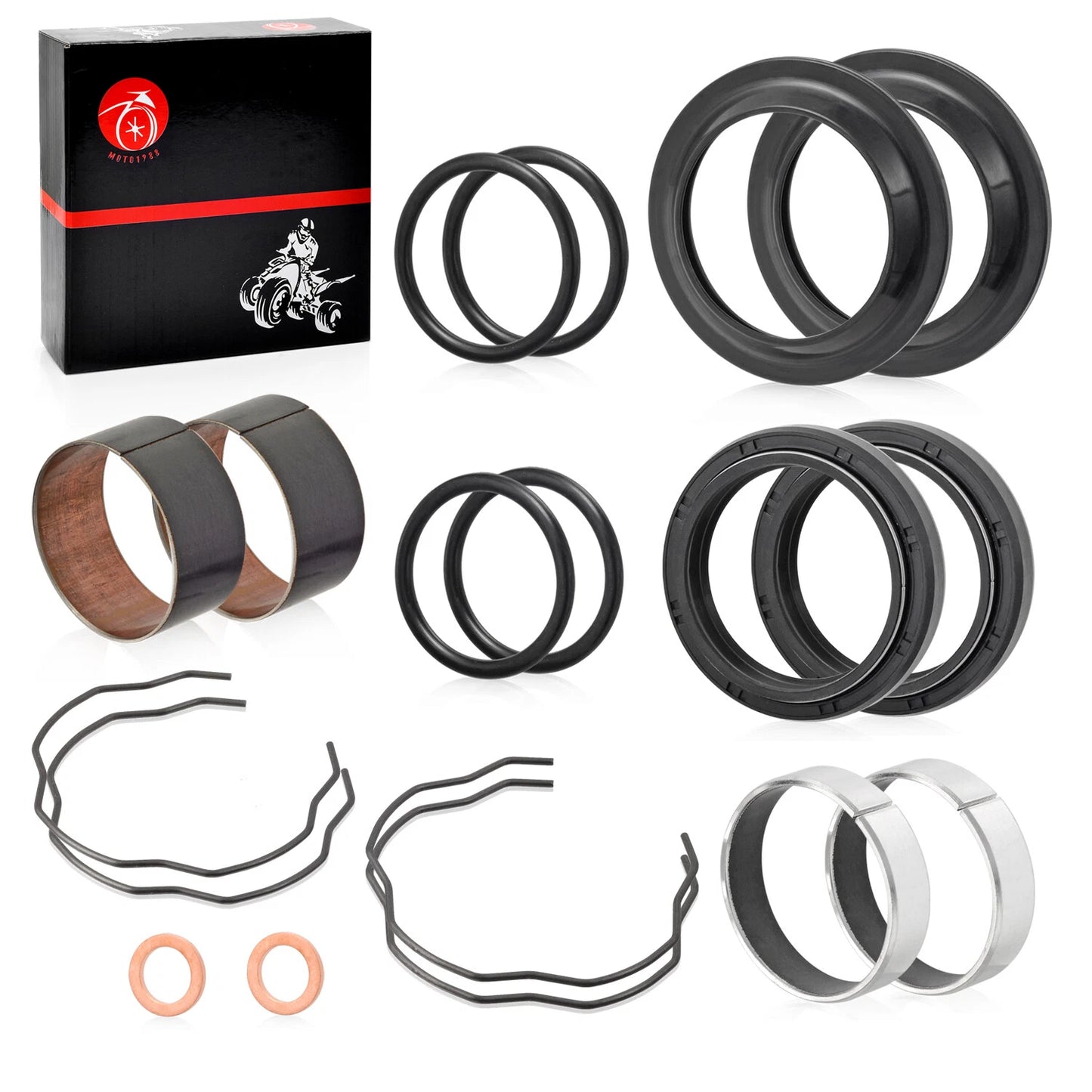 Fork Bushing Dust Oil Seal for Yamaha V-Star XVS650/XVS950/XVS1100/XVS1300 (98-17)