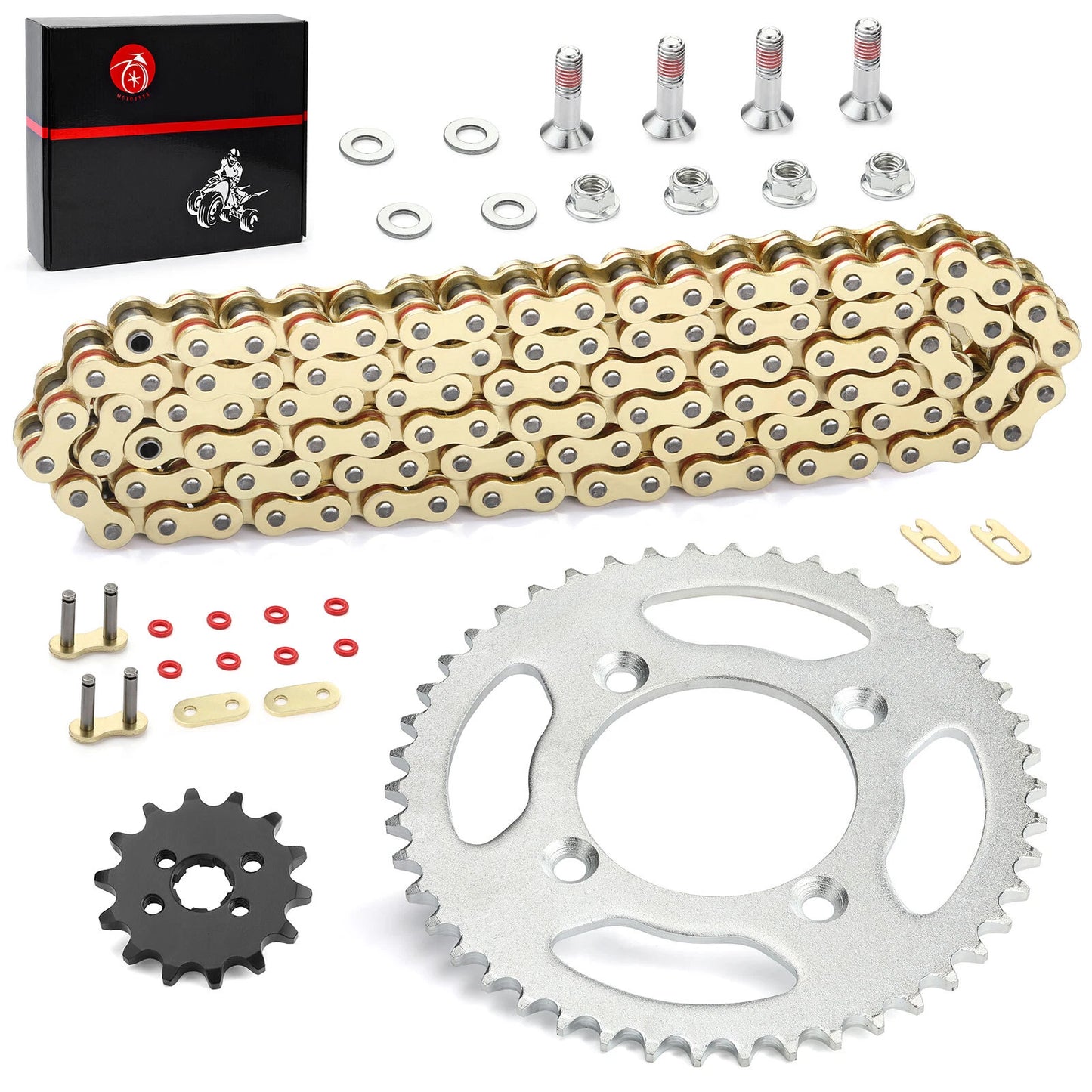 Drive Chain & Sprockets Kit for Honda XR80R/CRF80F 1985-2013 420VM-X