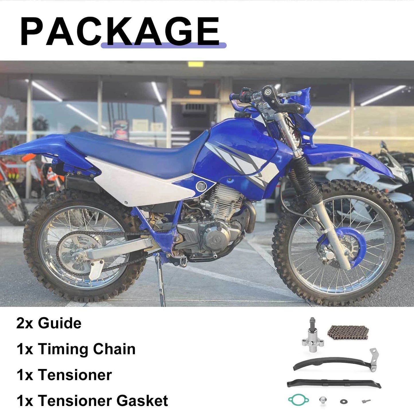 Cam Timing Chain Guide Tensioner for Yamaha YFM250 Bear Tracker/YTM225 Tri-Moto