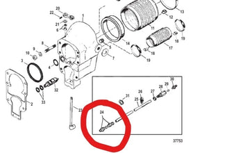 compare product MerCruiser Alpha Gen 2 Speedo Coupling Connector for 22-815956A1