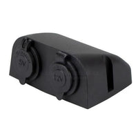 12/24V USB Charger Combo with Power Socket for Boat/Caravan/4WD