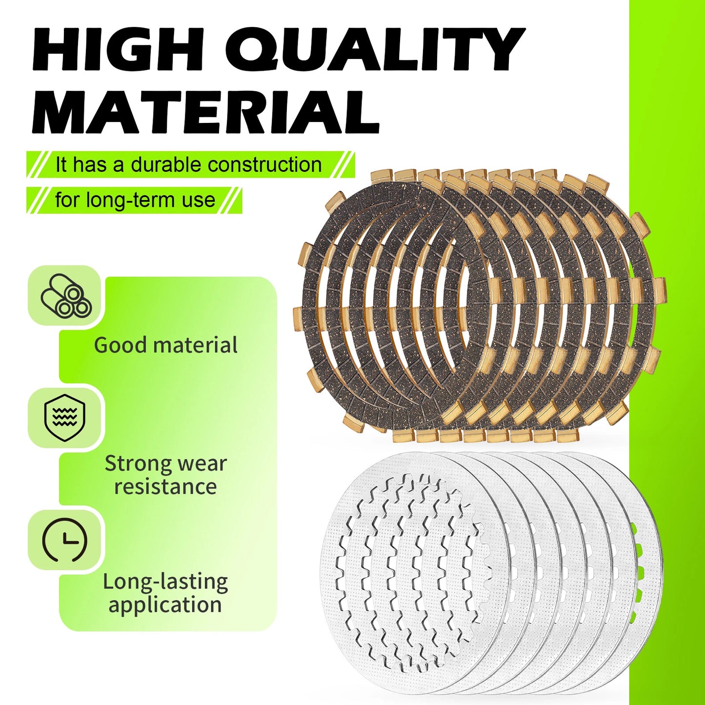 Clutch Friction & Steel Plates Kit for Yamaha FZ6 (2005-2009)