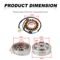 Stator + Flywheel Rotor + Gasket for Yamaha Bruin/Wolverine/Grizzly 350