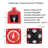 Efficient Power Control Marine Battery Mass Switch Cut 48V Options