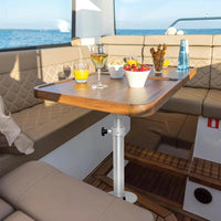 Adjustable Boat Table Pedestal Leg Aluminum Stand for All Models with Hardware