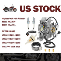 New Carburetor for Honda VTX1300 2003-2009 (16211-MEA-670, 16100-MEA-A51)