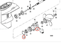Lower Unit Oil Seal/O-ring/Gasket for Mercury 8HP/9.9HP