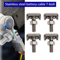 4PCS Marine M6 Battery Terminal Connectors Stainless Steel for Boats