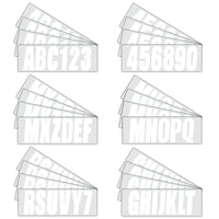 Custom 3" Boat Registration Numbers & Letters Decal Stickers - White
