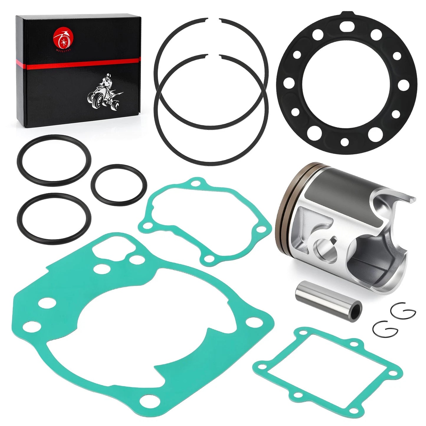 Top End Rebuild Kit 66.34mm Piston & Rings Gasket for Honda CR250R 1992-1996
