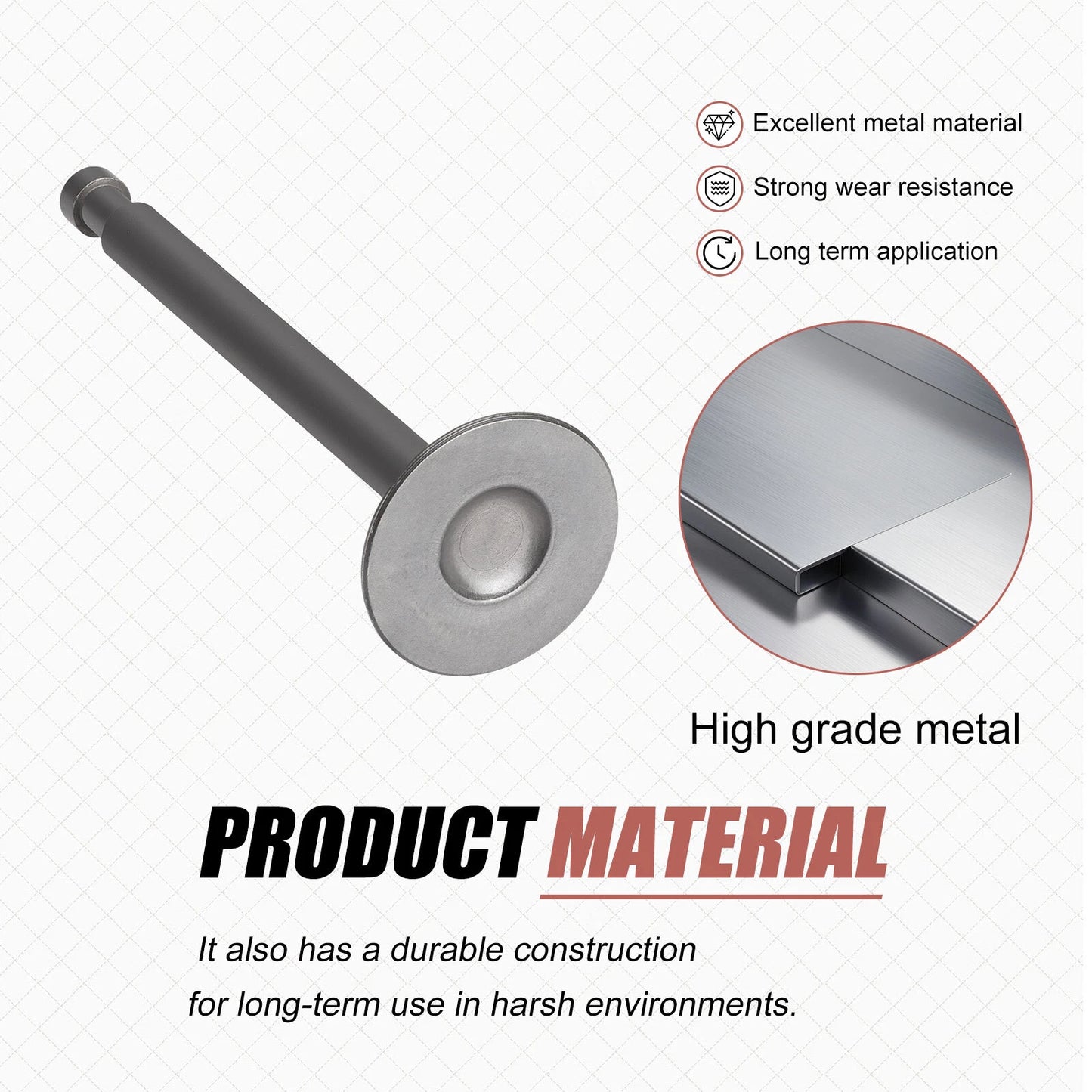 Exhaust + Intake Valve for Club Car 4-Cycle Gas Golf Cart 341cc