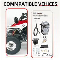Carburetor & Intake Manifold & Throttle Cable for Yamaha YFM350X Warrior 93-04