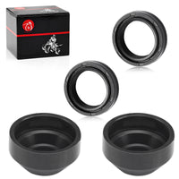 Fork Oil Seals + Dust Wiper Seals for Honda CJ360T 1976-1977 CM400A/T/E/C 79-81